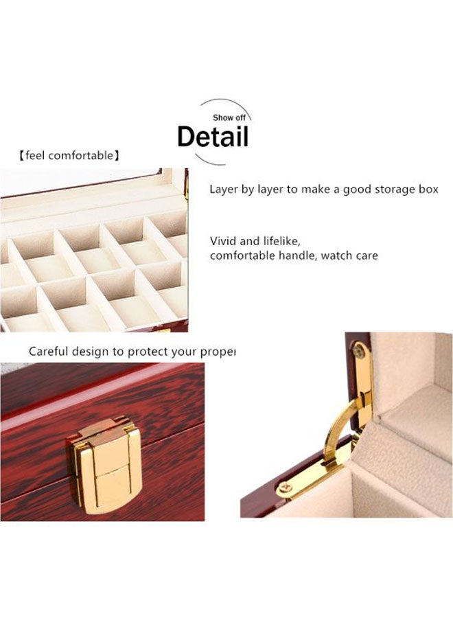 اليشمك صندوق تخزين ساعات مكون من 10 فتحات - Image 5