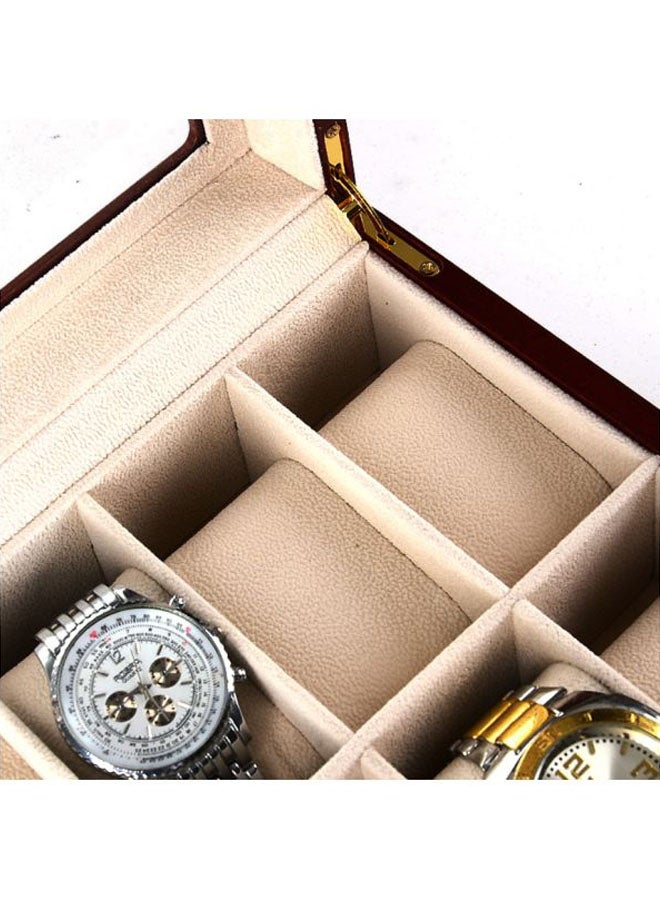 اليشمك صندوق تخزين ساعات مكون من 10 فتحات - Image 4