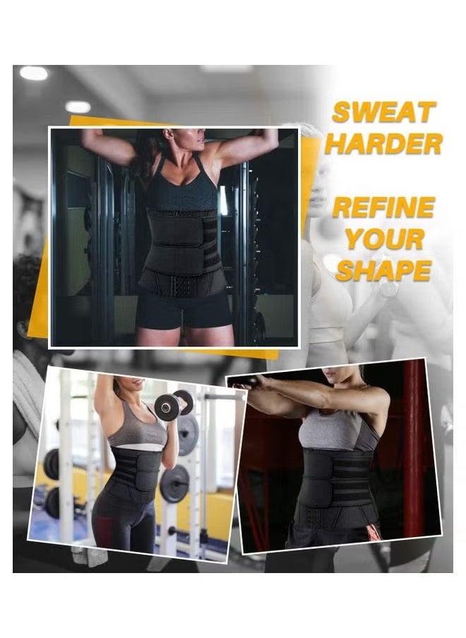 Generic - Waist Trainer for Women, Slimming Belt with Tummy Sauna Bandage Wrap, Waist Trimmer Belt Belly Body Shaper Compression Wrap, Plus Size Corset Waist Trainer for Women and Men - Image 1