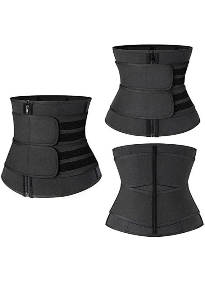 Generic - Waist Trainer for Women, Slimming Belt with Tummy Sauna Bandage Wrap, Waist Trimmer Belt Belly Body Shaper Compression Wrap, Plus Size Corset Waist Trainer for Women and Men - Image 1