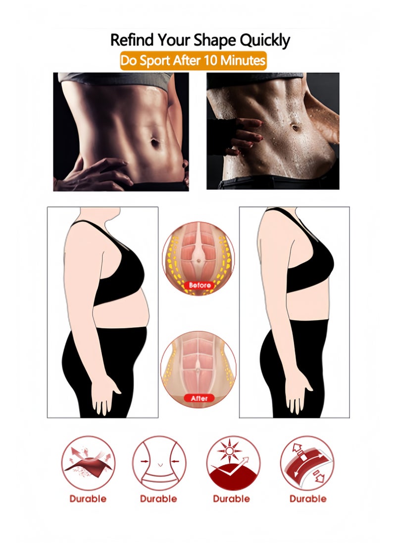 Generic - Waist Trainer for Women, Slimming Belt with Tummy Sauna Bandage Wrap, Waist Trimmer Belt Belly Body Shaper Compression Wrap, Plus Size Corset Waist Trainer for Women and Men - Image 1