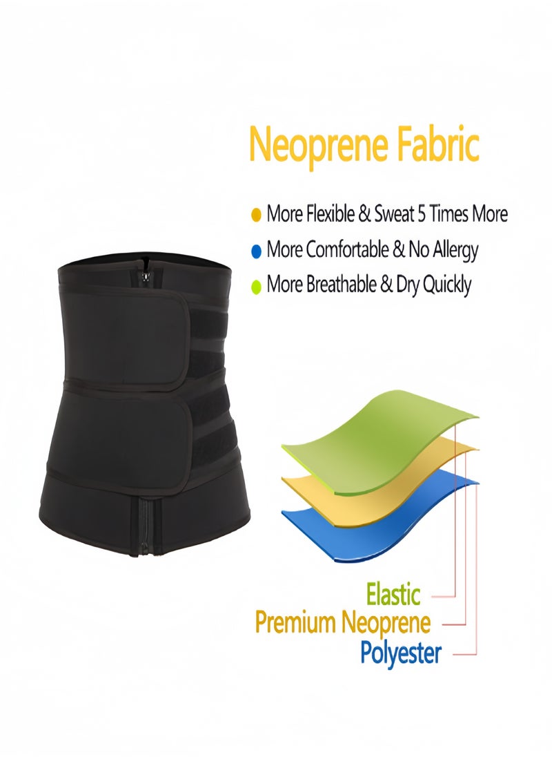 Generic - Waist Trainer for Women, Slimming Belt with Tummy Sauna Bandage Wrap, Waist Trimmer Belt Belly Body Shaper Compression Wrap, Plus Size Corset Waist Trainer for Women and Men - Image 1