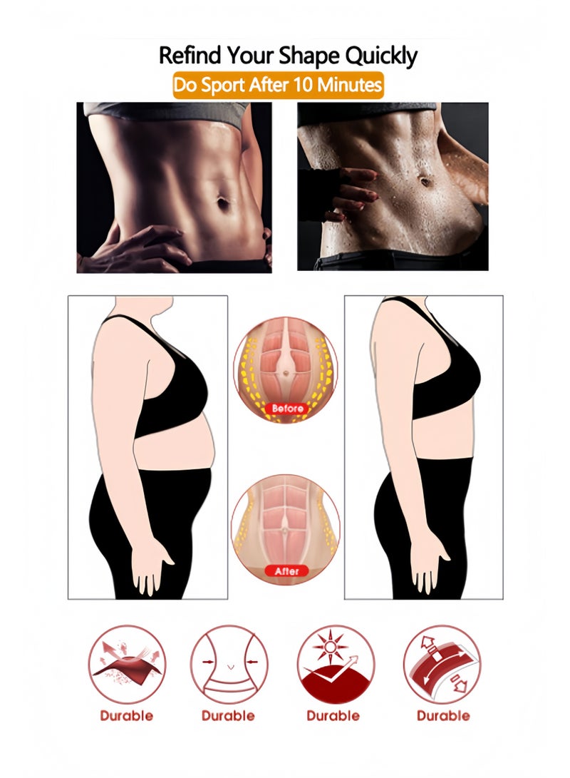 صاروخ فلاير مشد خصر قابل للتعديل للنساء، حزام تنحيف مع ضمادة ساونا للبطن، حزام تنحيف الخصر، ملفوف ضاغط لشكل البطن، مشد خصر للنساء والرجال ذوي المقاسات الكبيرة - Image 5