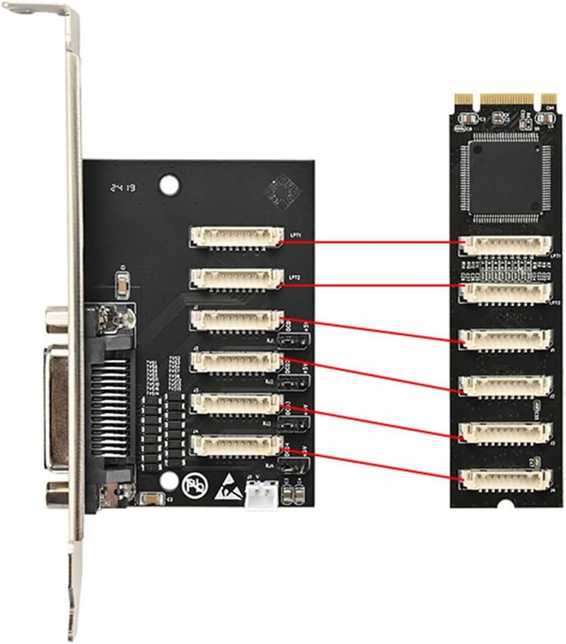 (B+M to 4port 232+Single Parallel Port Card for Desktop Expansion Card for Improve Connectivities Port Expansion - Image 5