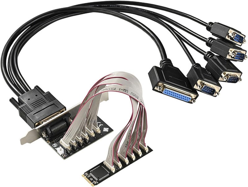 (B+M to 4port 232+Single Parallel Port Card for Desktop Expansion Card for Improve Connectivities Port Expansion - Image 1