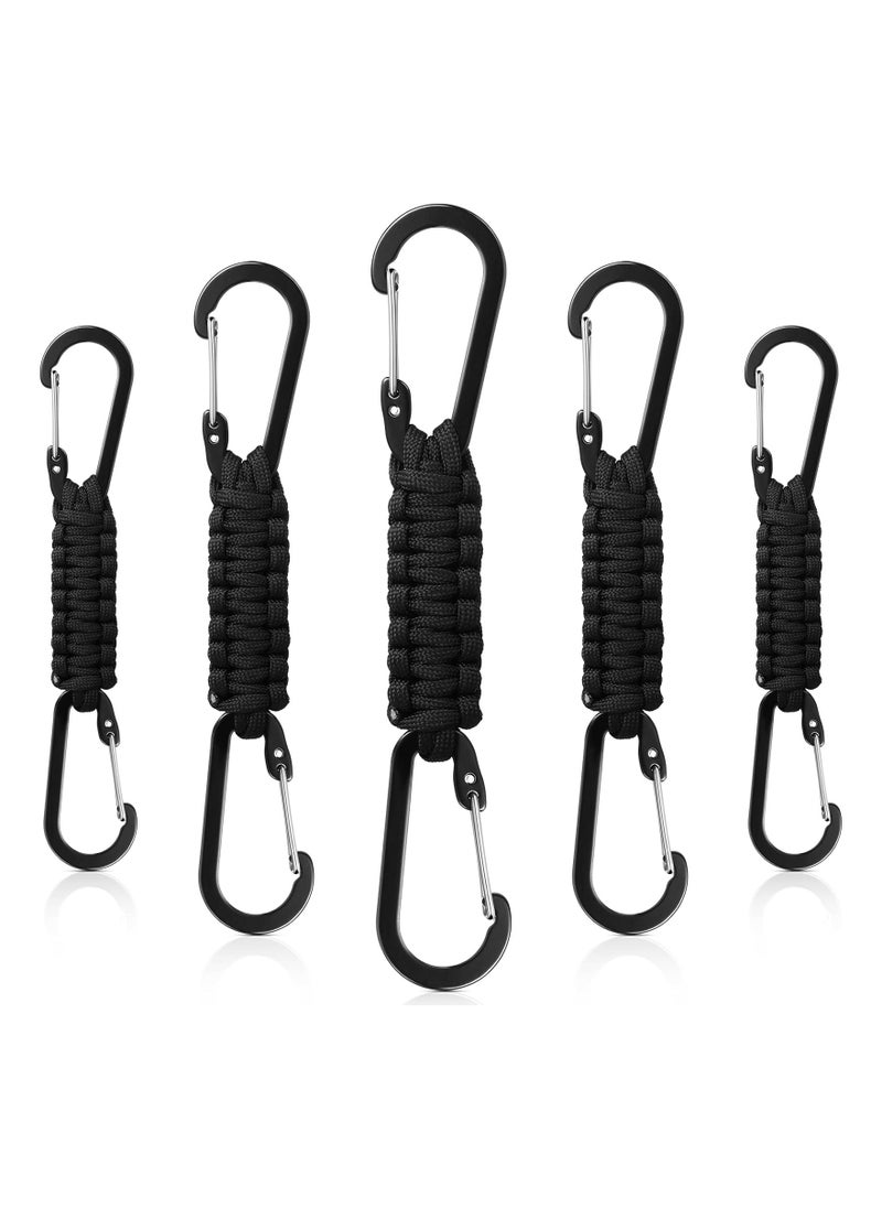 Generic - Durable Paracord Keychain Lanyard with Clips for Keys, Water Bottles, and Tools - Includes Carabiner for Easy Attachment to Backpacks and Gear. - Image 1