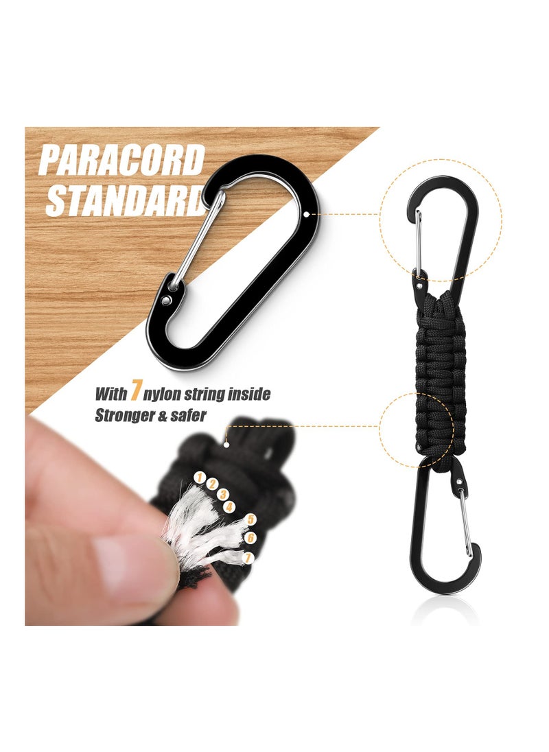 Generic - Durable Paracord Keychain Lanyard with Clips for Keys, Water Bottles, and Tools - Includes Carabiner for Easy Attachment to Backpacks and Gear. - Image 1