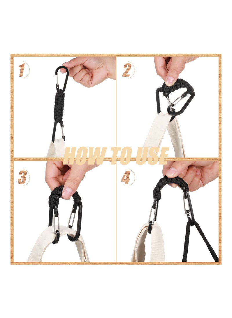 Generic - Durable Paracord Keychain Lanyard with Clips for Keys, Water Bottles, and Tools - Includes Carabiner for Easy Attachment to Backpacks and Gear. - Image 1