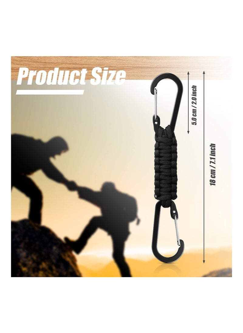 Generic - Durable Paracord Keychain Lanyard with Clips for Keys, Water Bottles, and Tools - Includes Carabiner for Easy Attachment to Backpacks and Gear. - Image 1