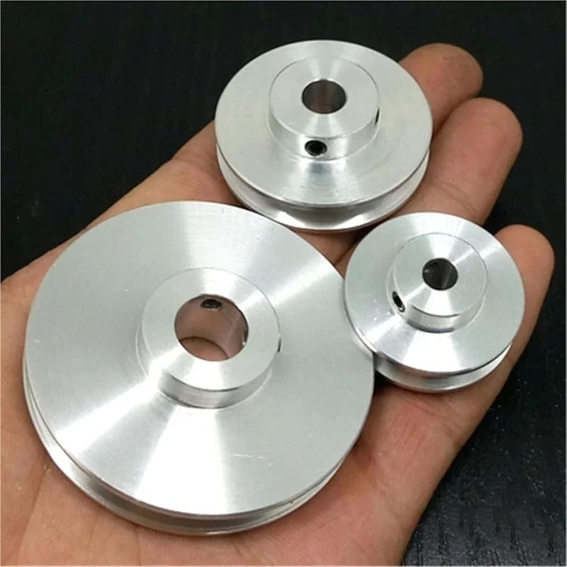 Zyaobei Aluminum Alloy V Groove Timing Pulley 58mm Out Diameter 6mm Bore For Motor Lathe Drilling Machine - Image 2