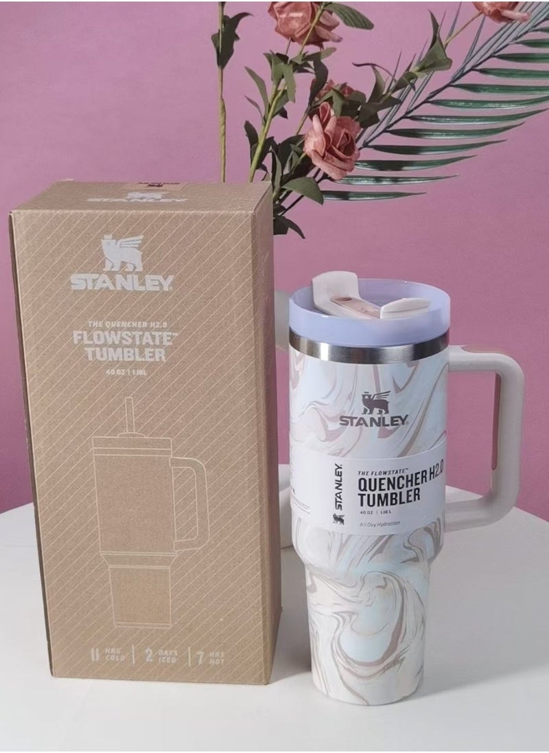 Stanley - Stainless Steel Vacuum Insulated Tumbler with Lid for Water, Iced Tea or Coffee, Smoothie and More, Large Capacity, Good Appearance, Easy to Carry, 40 oz - Image 1