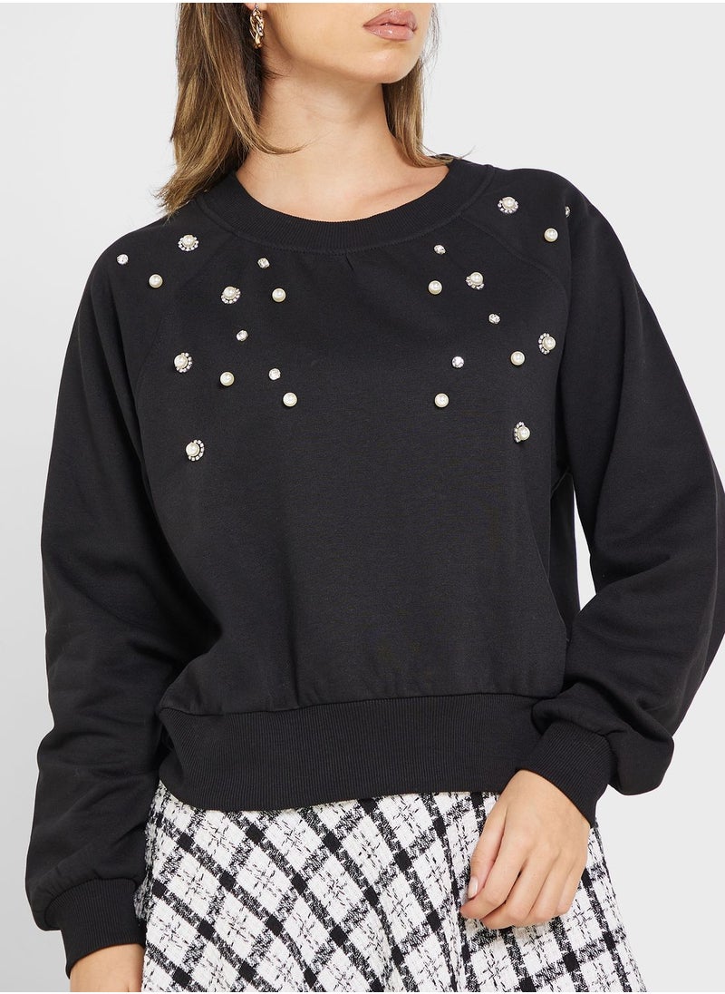 ONLY Embellished Sweatshirt  - Image 3