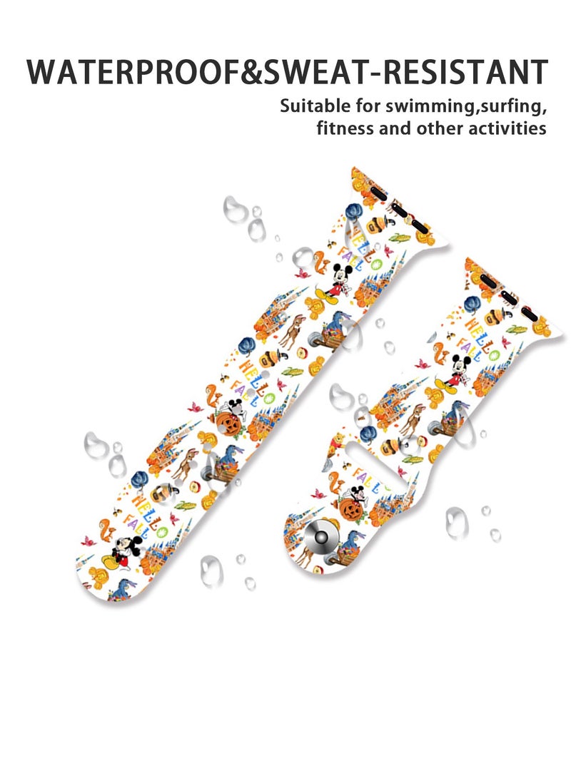 Bands Compatible with Apple Watch Band 38mm 40mm 41mm Women Men, Soft Silicone Sport Wristbands Replacement Strap for iWatch Series 9/8/7/6/5/4/3/2/1/SE/Hermès  - Image 3