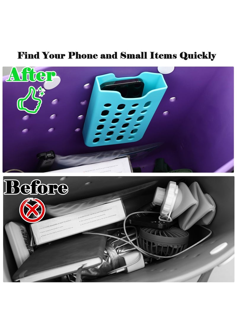 KASTWAVE Phone Holder Fit for Bogg Bag, Universal Lightweight Durable Insert Case, Phone Case Holder Accessories, Soft Silicone Phone Accessories Compatible with Tote Bag ( Blue)  - Image 4