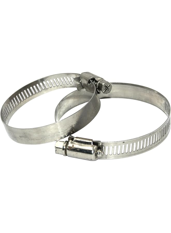 promass Hose Clamps Stainless Steel, Adjustable 90-110 mm/3.5-4.3in,Worm Gear Hose Clamp,for Assorted Plumbing, Automotive, and Mechanical Applications Securing Hose Connections(2pcs)