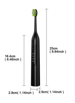 JWSISSIE Electric Rechargeable Toothbrush Black  - Image 3