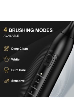 JWSISSIE Electric Rechargeable Toothbrush Black  - Image 4