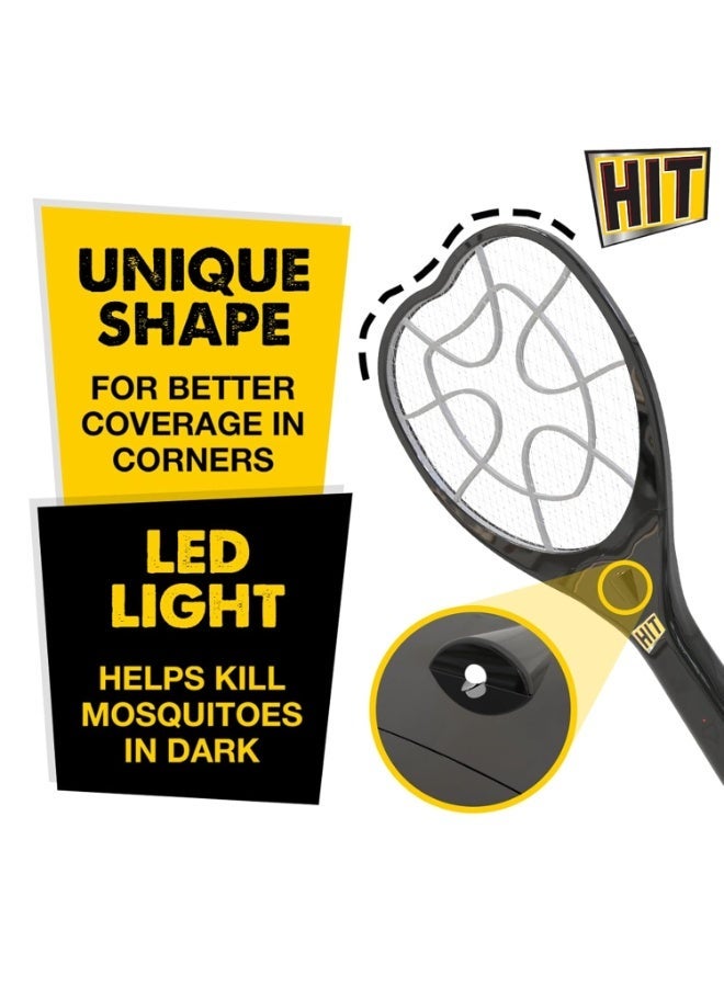 HIT Anti Mosquito Racquet Rechargeable Insect Killer Bat with LED Light - Image 2