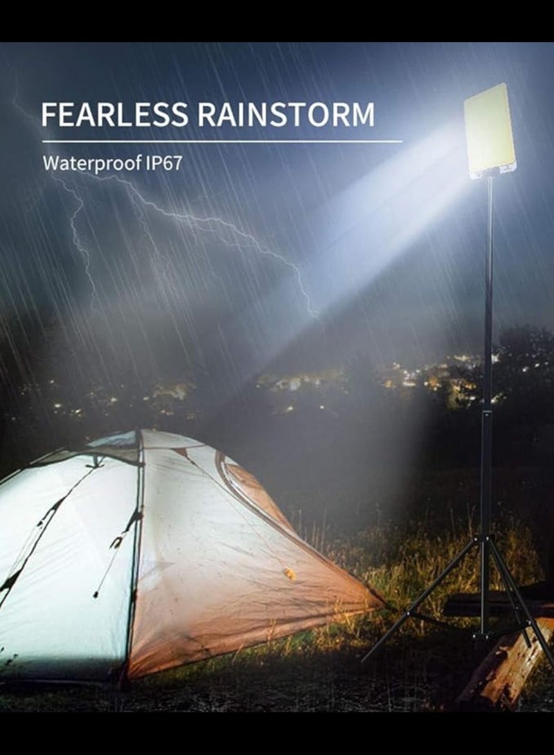 كونبيكس ضوء تخييم LED 360 درجة، ضوء خارجي مع حامل ثلاثي تلسكوبي 1000 وات 96000LM وجهاز تحكم عن بعد لصيد الأسماك والحديقة وإصلاح السيارات في حالات الطوارئ 1000 وات 342 LED - Image 5