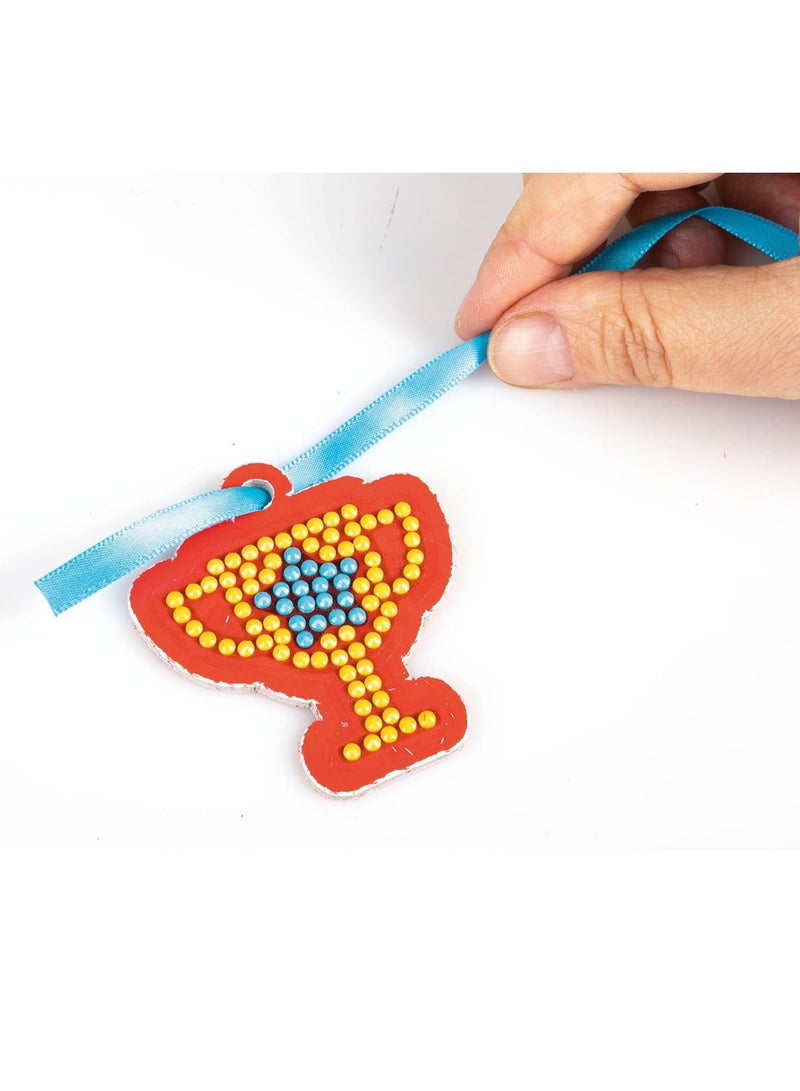 Clementoni IDEA Sparkly Creations - Game Icons Painting, Diamond Art, Art Kit, Gem Laboratory, Creative Play Children 7 Years, Multilingual Color - Image 4