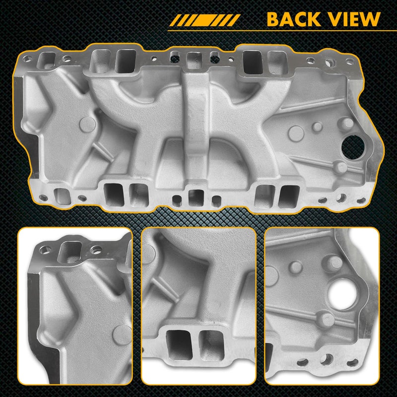 JGhyperX 2101 2001 Intake Manifold Aluminum Dual Plane Compatible with Chevy Small Block 1955-1995 SBC 262 265 267 283 302 305 307 327 350 400 5,500 RPM V8 Engine - Image 5