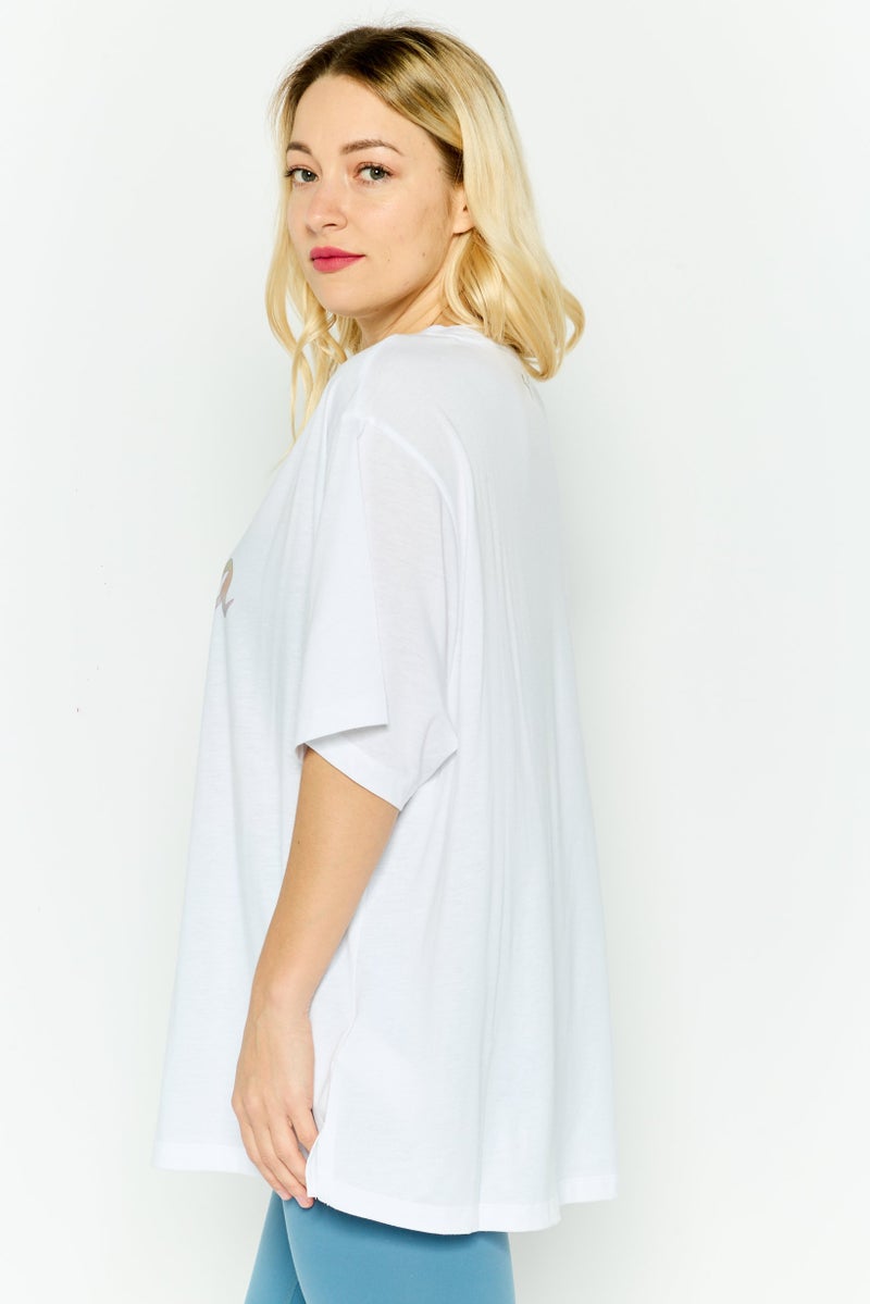 PUMA Women Sportswear Fit Short Sleeves Training T-Shirt, White - Image 2