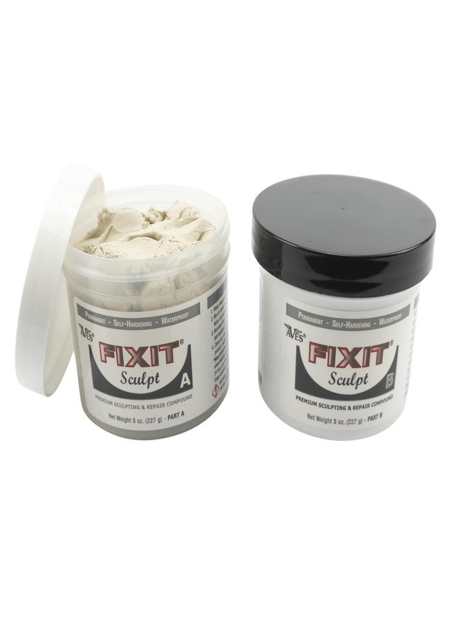 Aves Fixit Sculpt - 2 Part Air Hardening Epoxy Modeling & Repair Compound (A & B) - 1 lb, Durable Self Dry Clay for Sculpting, Repairs, Waterproof, Adhesive & Easy to Use - Canvas (Sand Like Color) - Image 1