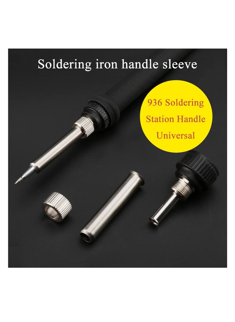 Generic - 10Pcs 900M Lead-Free Solder Iron Tip Replaceable Soldering Tip Kit with Welding Sleeve for Hakko Quick Aoyue Yihua Maplin ABF Soldering Station - Image 1