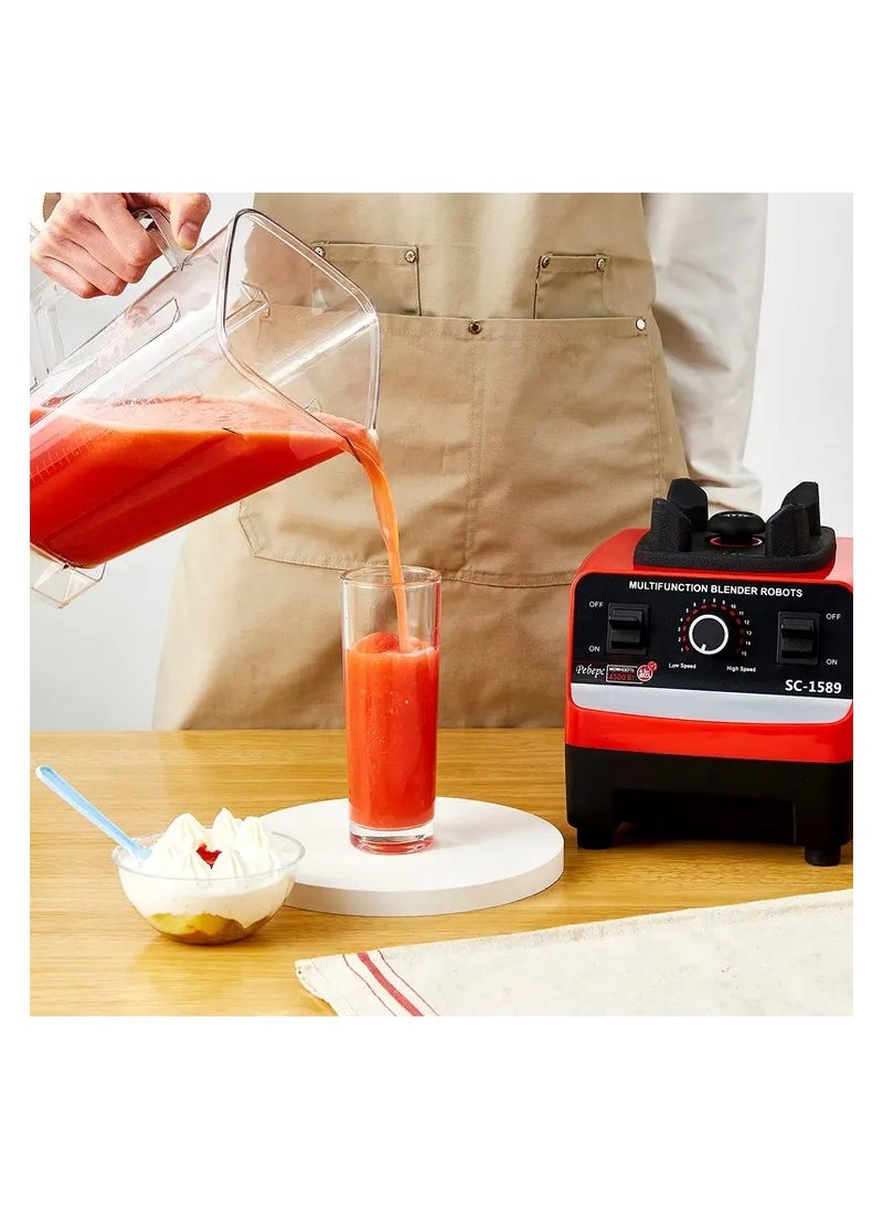 Generic - 2000W BPA Free Heavy Duty Blender Mixer Electric High Speed Juicer Food Processor Ice Smoothies Crusher Blander - Image 1