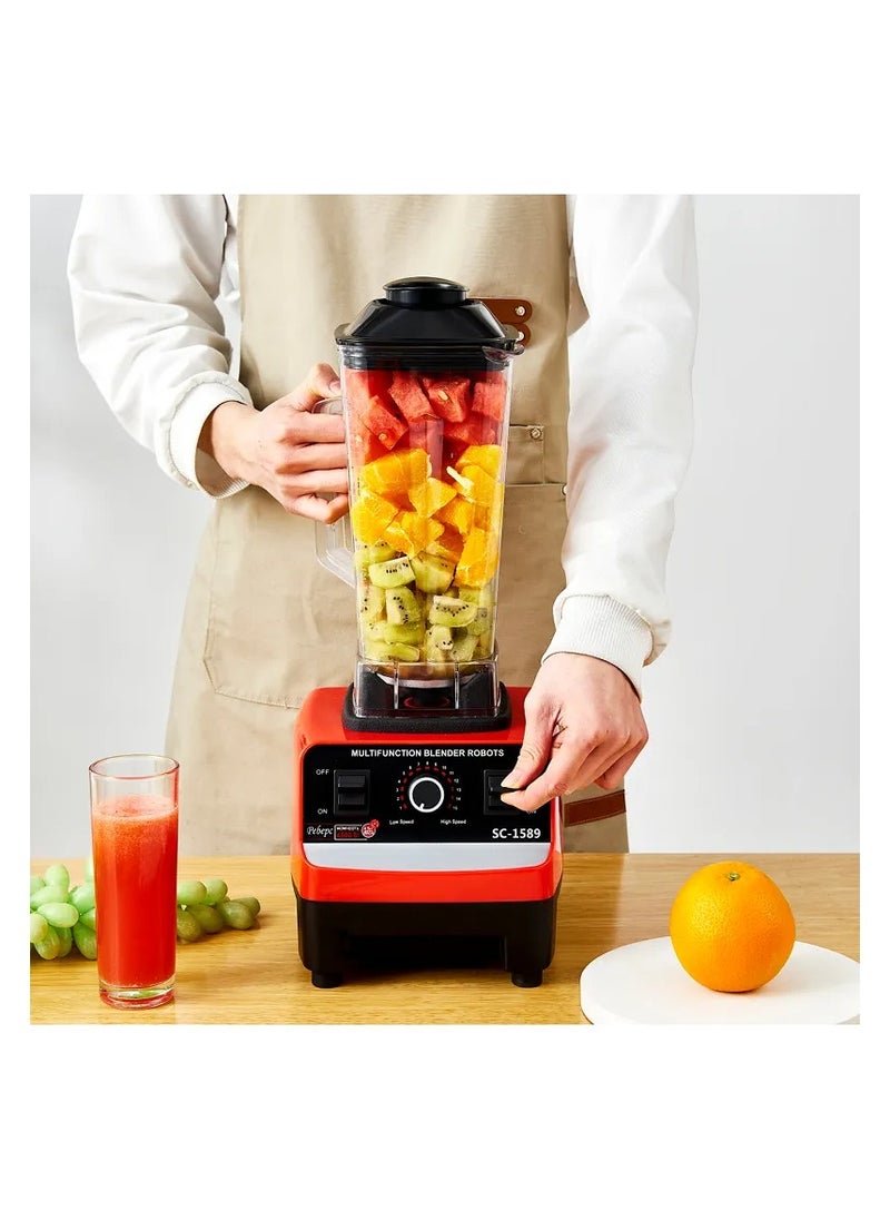 Generic - 2000W BPA Free Heavy Duty Blender Mixer Electric High Speed Juicer Food Processor Ice Smoothies Crusher Blander - Image 1
