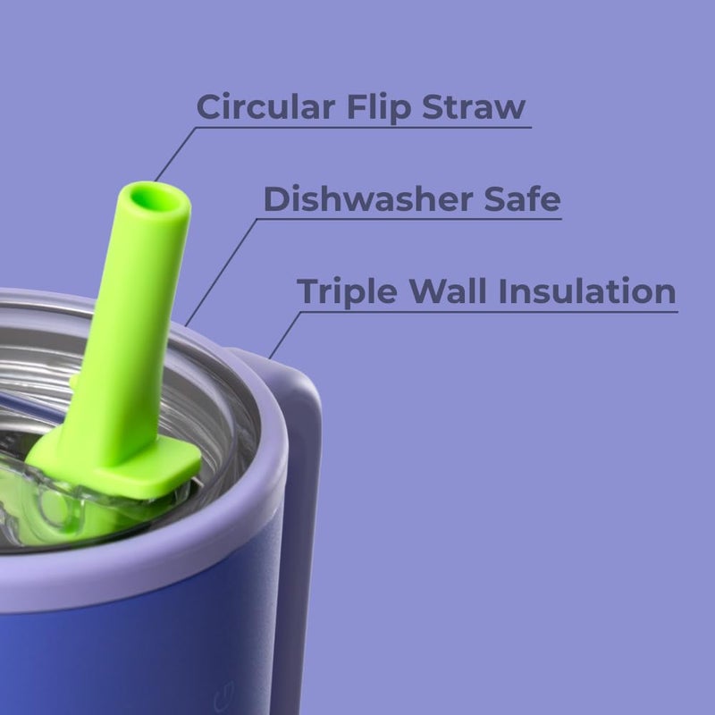 HydroJug هيدروجوج ترافلر - زجاجة ماء سعة 40 أونصة مع مقبض وقشة قابلة للطي - تناسب حاملة الأكواب، كوب مقاوم للتسرب - مصنوع من الفولاذ المقاوم للصدأ وقاعدة مطاطية قابلة لإعادة الاستخدام - هدايا للنساء والرجال، لايم ريكّي - Image 3