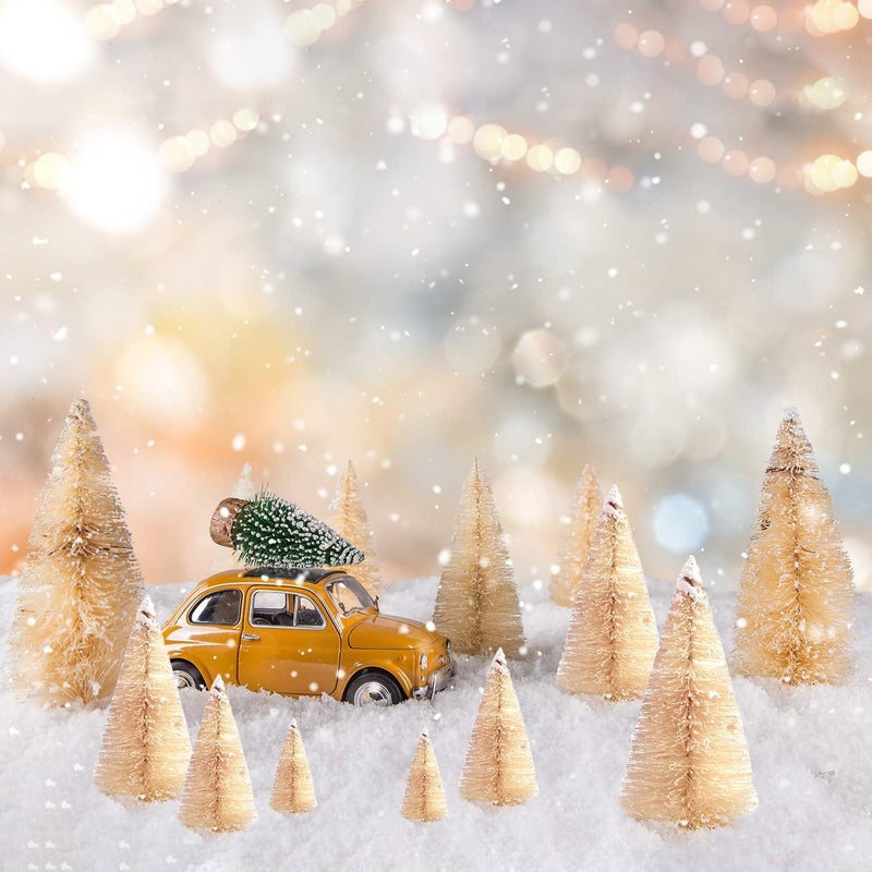 KUUQA 66Pcs Mini Christmas Village Trees  Bottle Brush and Tabletop Model Trees for House Decoration and Diorama Models Small Size - Image 4