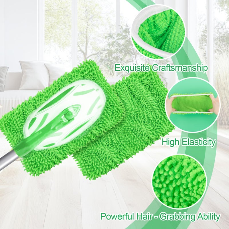 Rainflow 4PCS RAINFLOW Microfiber Mop for Sweeper - Reusable Mop Pads Refill Sweeping Mopping Pad Dust Mops for Hardwood Floors Cleaning(Mop is Not Included) - Image 3