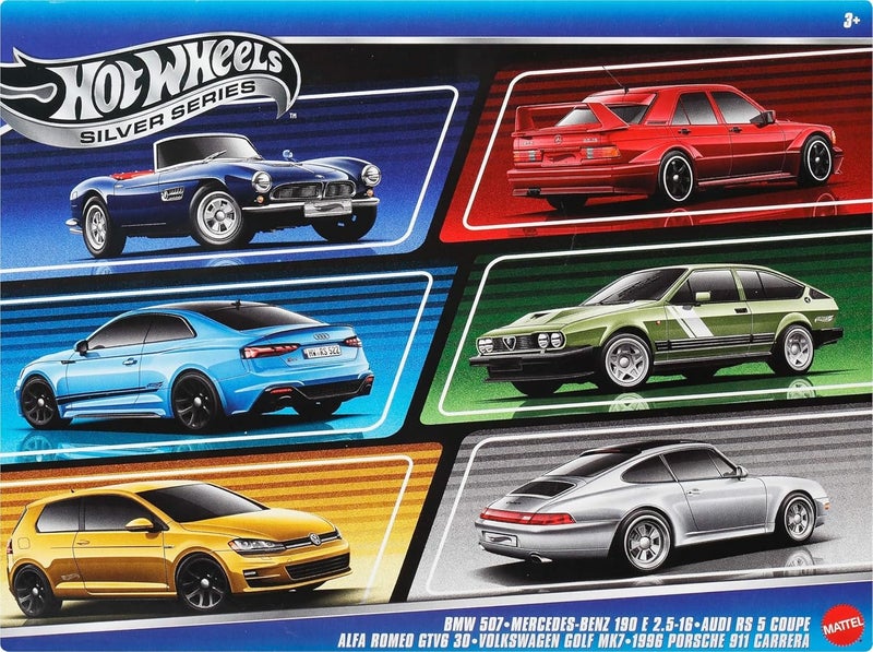 Hot Wheels Replaceable parts 1:64 Scale Die-Cast Toy Cars, Set of 6 European Vehicles with Elevated Deco (Styles May Vary) Climate adapted upgraded quality - Image 2