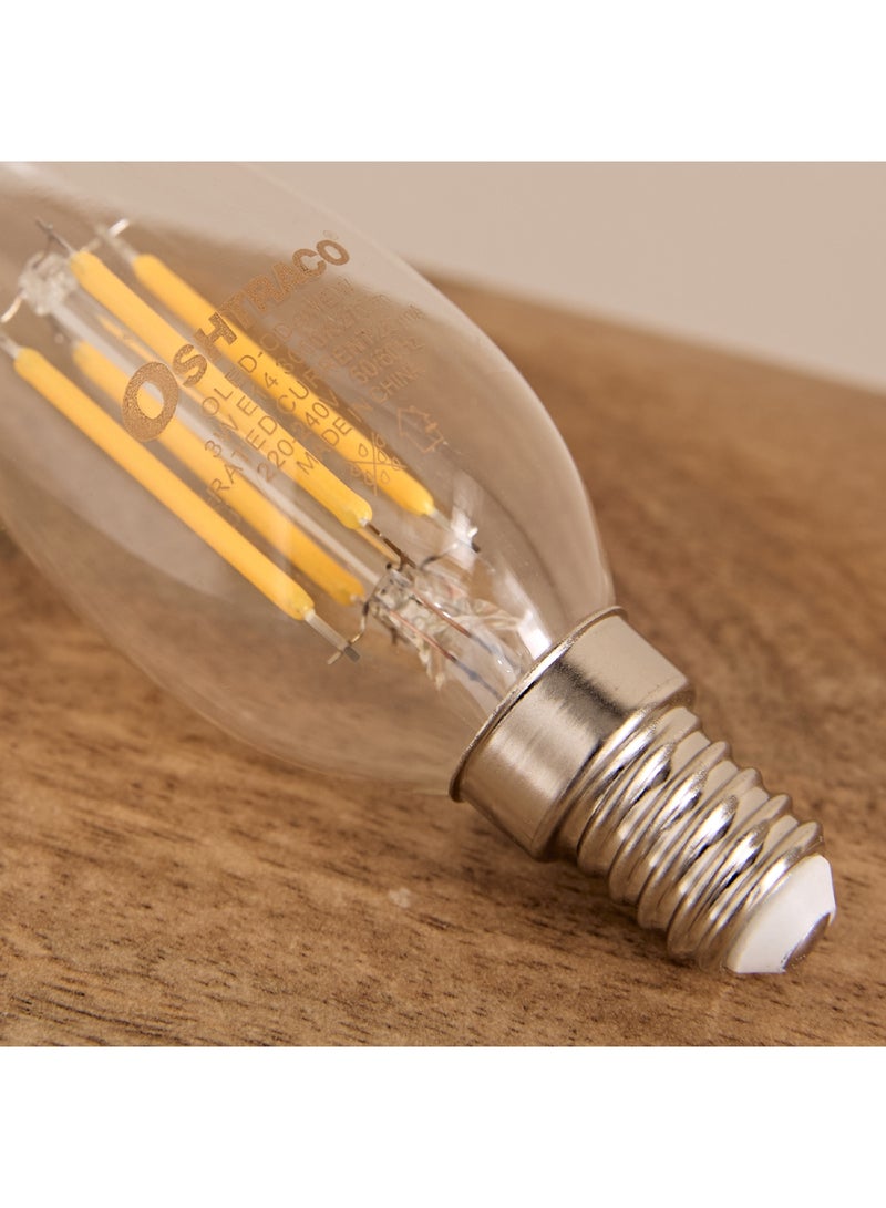 OSHTRACO 3W Filament E14 Warm White Dimmable LED Bulb 6 x 15.5 x 6 cm - Image 2
