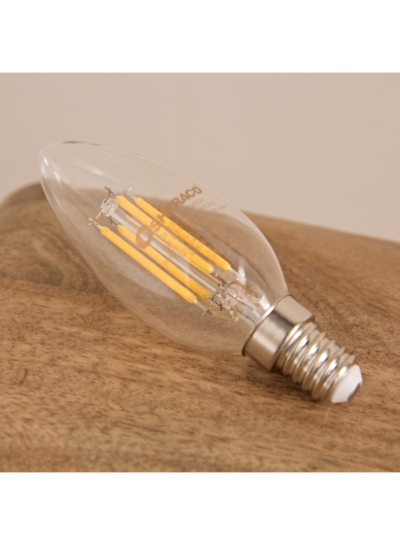 OSHTRACO 3W Filament E14 Warm White Dimmable LED Bulb 6 x 15.5 x 6 cm - Image 1