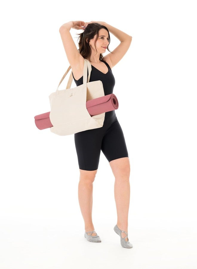 Balanced Yoga Stuff Mat Tote Bag - Cotton Canvas Yoga Mat Carrier - Eco-Friendly & Durable Yoga Mat Holder for Gym, Pilates, Travel, or Studio Use - Image 4
