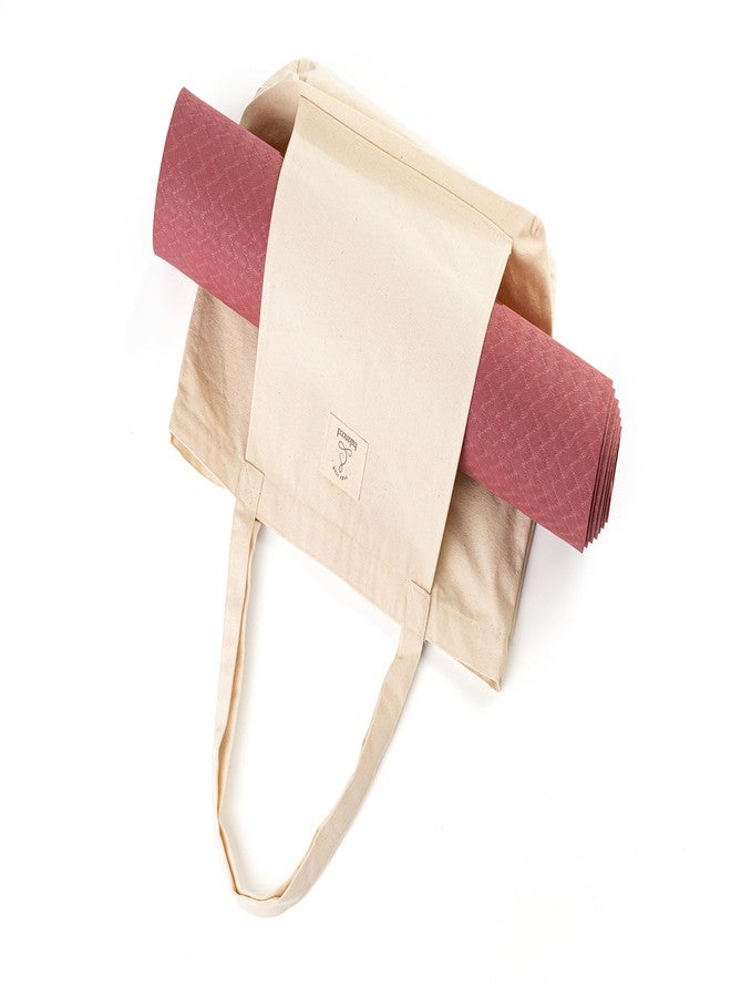 Balanced Yoga Stuff Mat Tote Bag - Cotton Canvas Yoga Mat Carrier - Eco-Friendly & Durable Yoga Mat Holder for Gym, Pilates, Travel, or Studio Use - Image 1