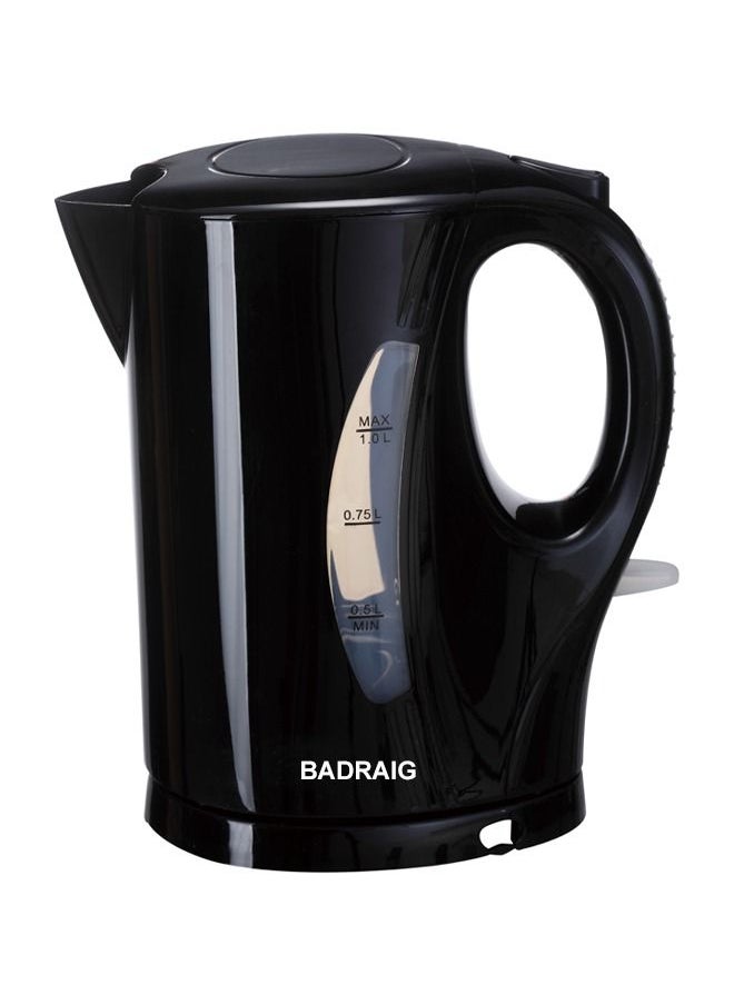 Badraig Electric Kettle 1 L 1200 W Black  - Image 1