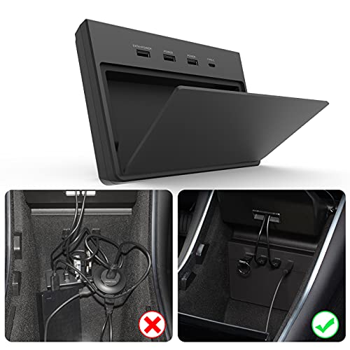 TAPTES USB Hub 5 in 1 Ports for Tesla Model 3 Before June 2020Not Fit for Model YDashcam Sentry Mode Viewer USB Hub dongle USB Not Fit for Tesla Model 3 Produced After June 2020 - Image 1