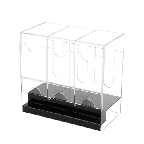 Lxmxgk 3Slot Acrylic Booster Pack Dispenser Card Dispenser Storage and Organizer Compatible With Various Cards Easily Fit Entire Booster Box Organizer Display for Trading Card Booster Packs Sports - Image 1