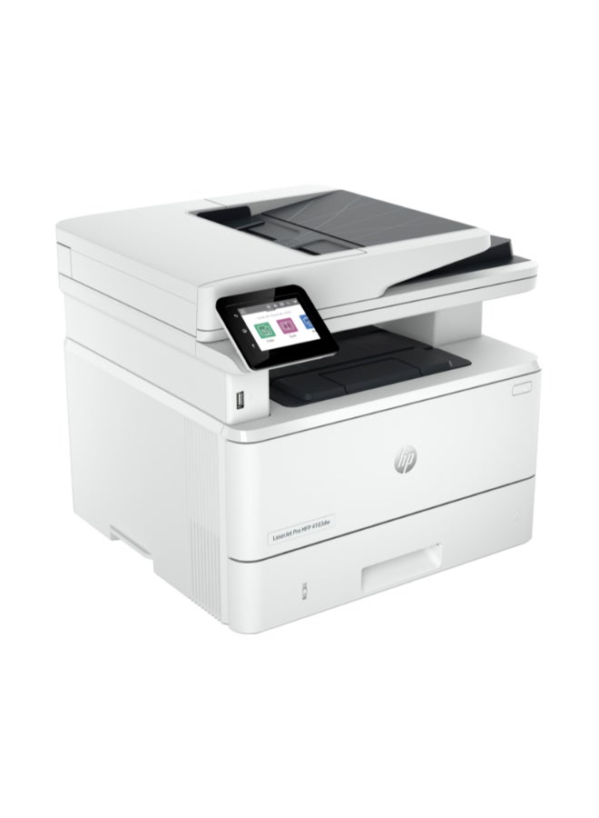 HP طابعة LaserJet Pro MFP 4103dw، شاشة لمس ملونة مقاس 2.7 بوصة، سرعة طباعة تصل إلى 42 صفحة في الدقيقة، سرعة نسخ تصل إلى 40 نسخة في الدقيقة، سعة 50 ورقة لوحدة تغذية المستندات التلقائية 2Z627A - Image 2
