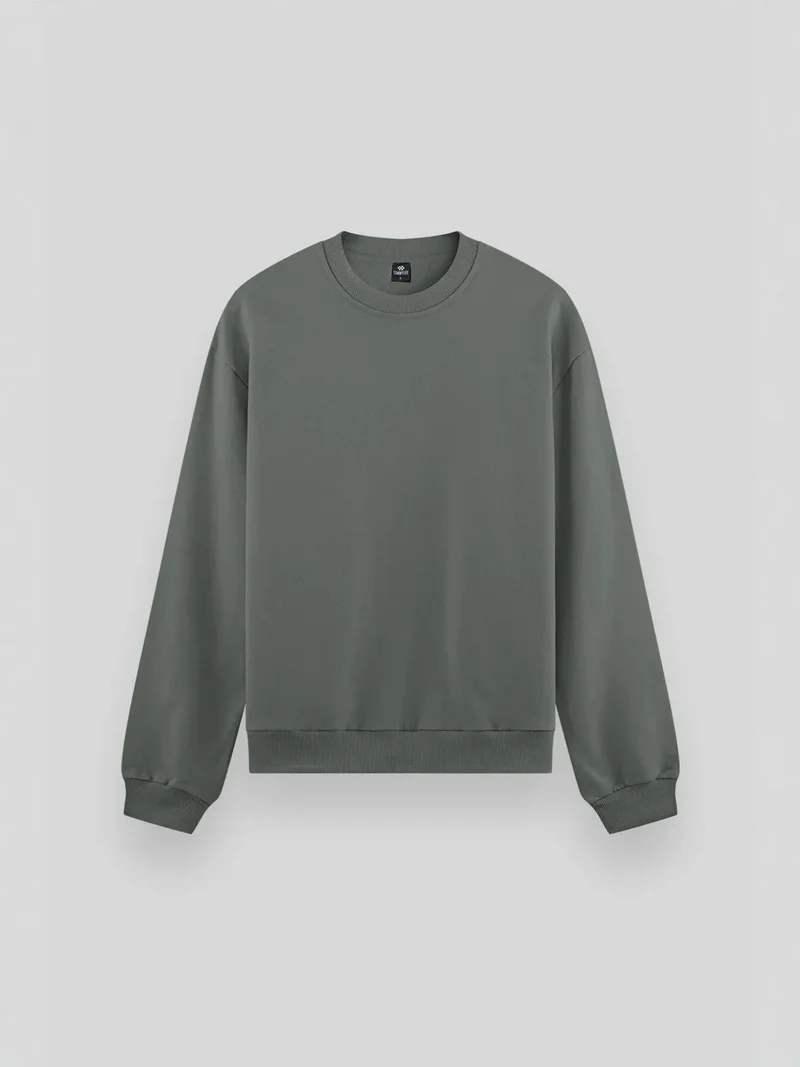 تومي لايف TOMMY Men's Plain Crew Neck Sweatshirt