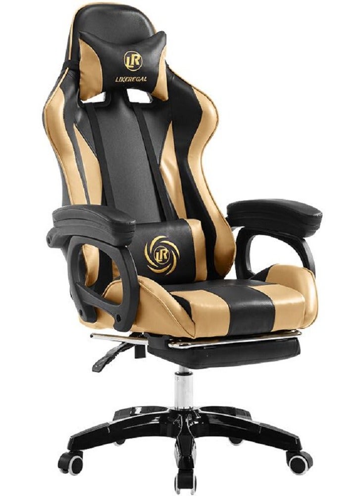 LIKEREGAL Fantastic Steel Gaming Chair golden - Image 1