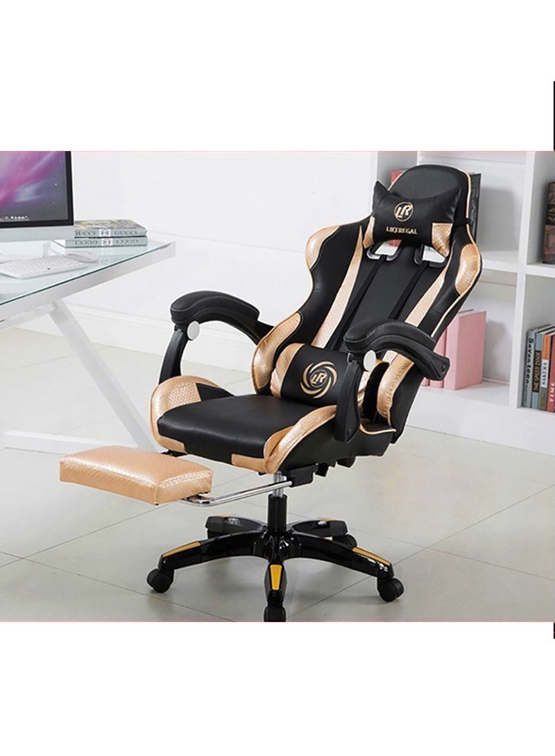 LIKEREGAL Fantastic Steel Gaming Chair golden - Image 3