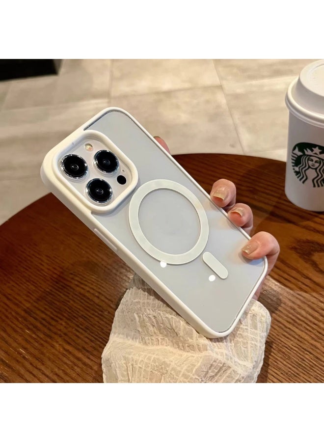 Suitable for iPhone 15 Pro with Complete Shock Protection, Transparent Back Cover, Ultra-Thin Phone Cover with Lens Protection Film, Magnetic Protection Cover - Image 2