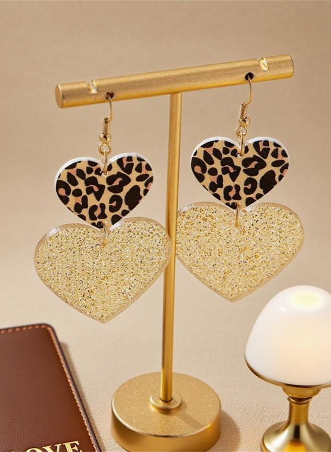 Take Two Double Heart-Shaped Drop Earrings - Image 3