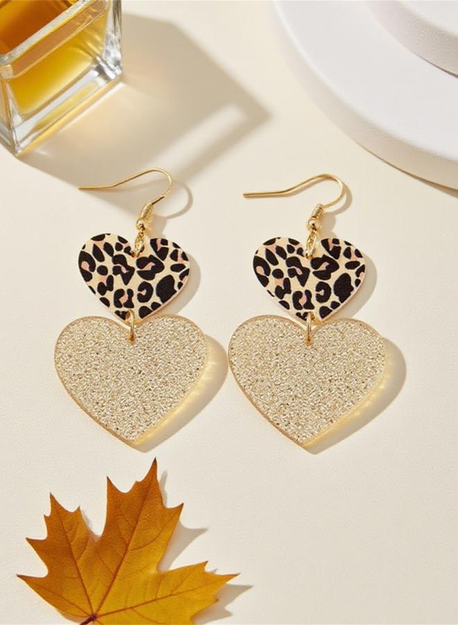 Take Two Double Heart-Shaped Drop Earrings - Image 2