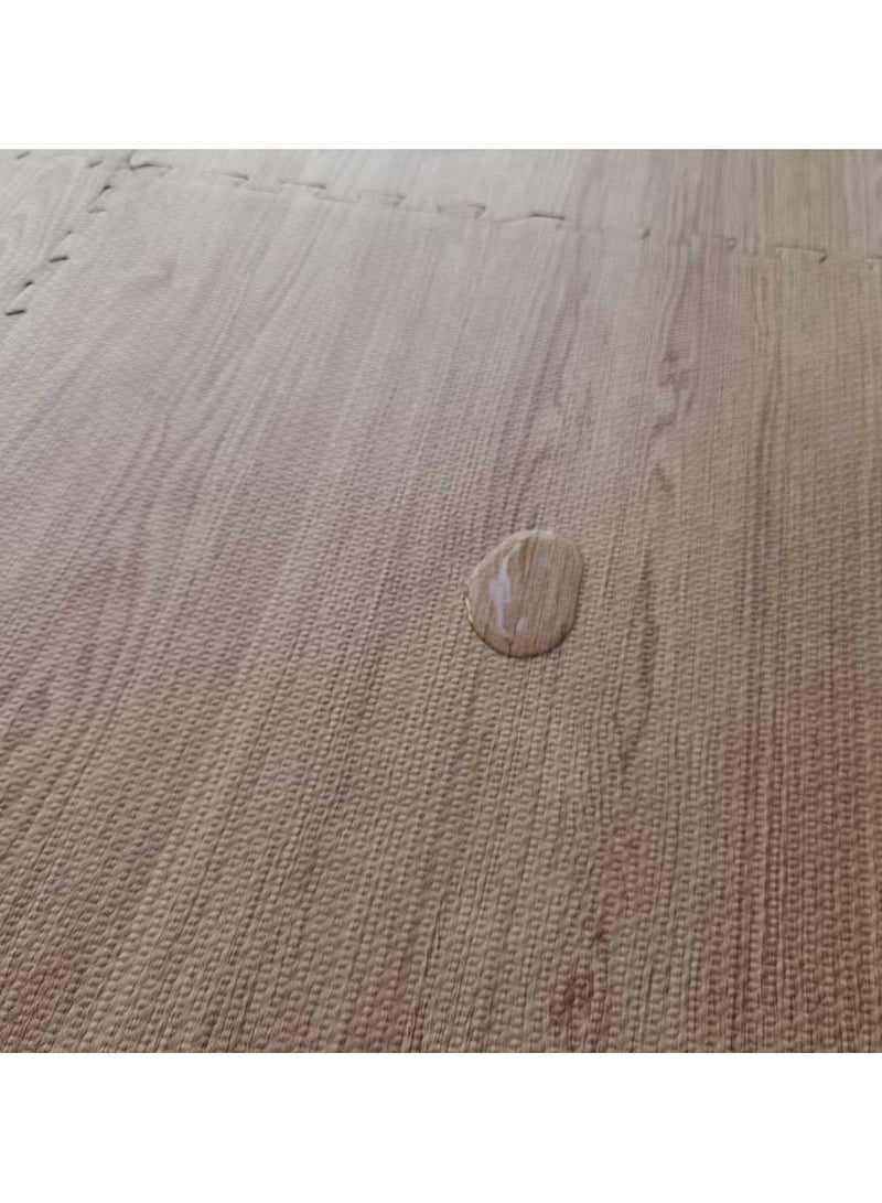 Bumble & Bird Baby Play Mat Motor Skills Educational Mat Non Toxic EVA Foam Waterproof  Easy to Clean  Easy to Store 9pcs + 12 Edges 60cm x 60cm x 1.2cm Hazelnut - Image 4