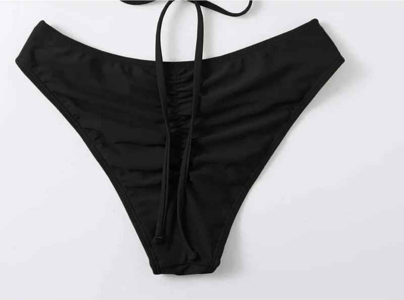 انجلسين Brazilian Back Gathered Bikini Bottom